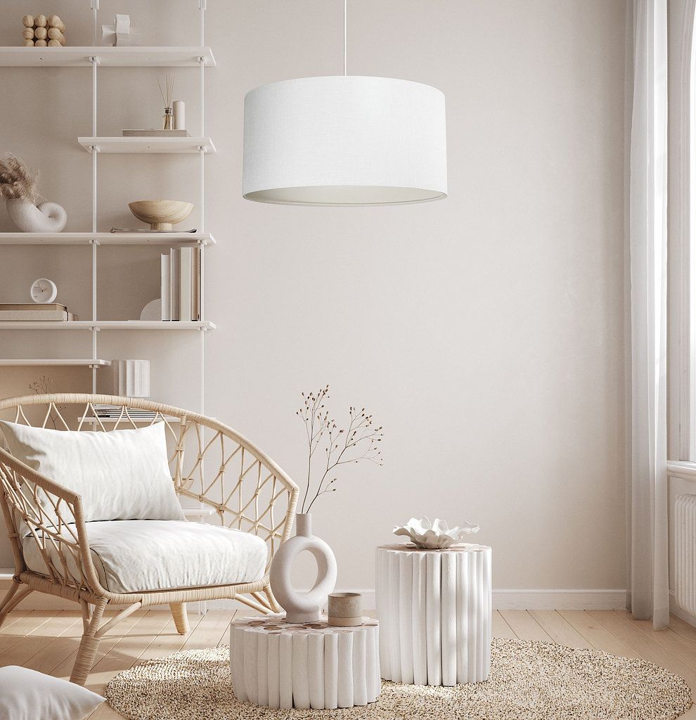 BPS Koncept Len Light lampa wisząca 1x60 W biała 0E0-206-40