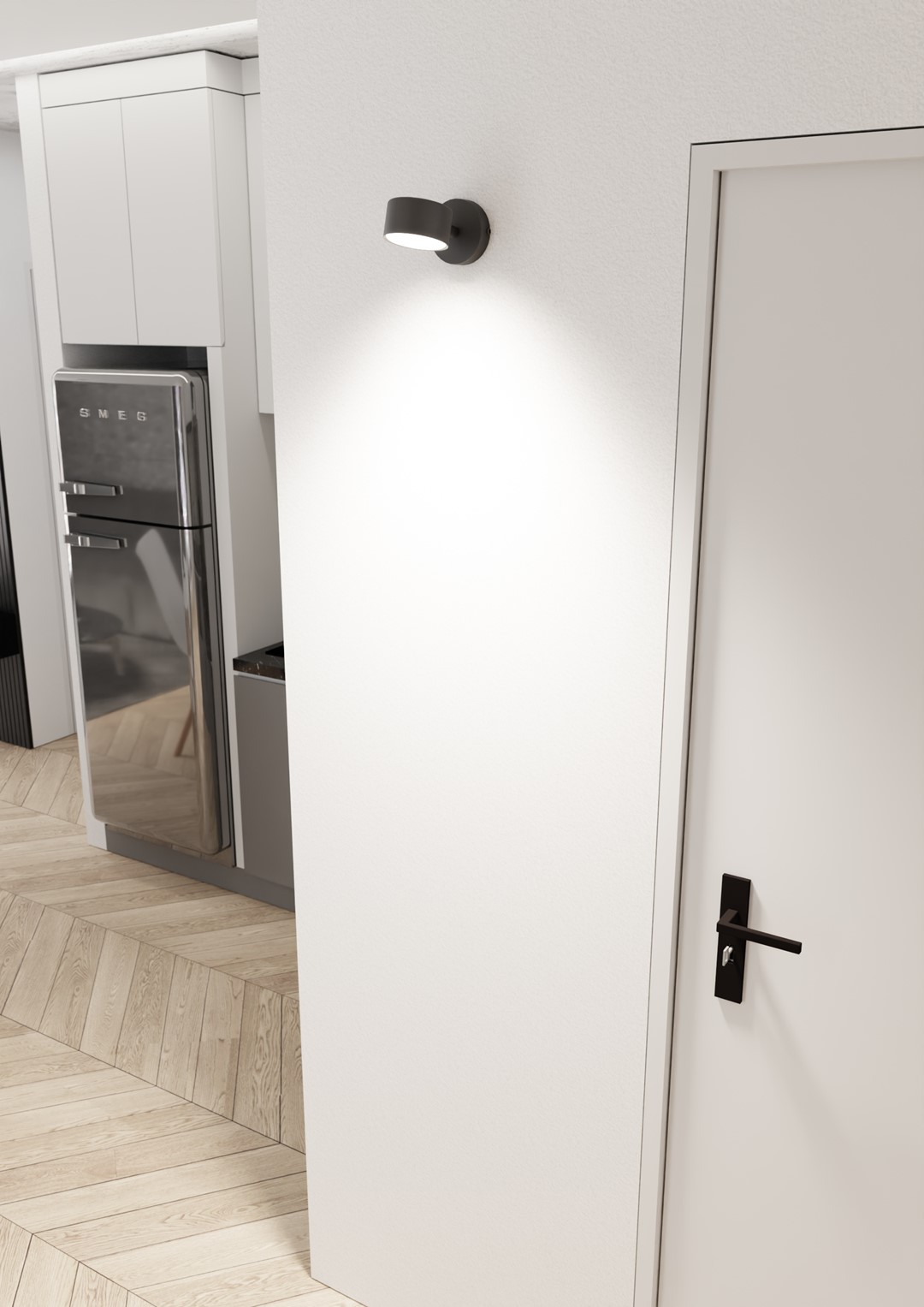 Emibig Sora kinkiet 1x12 W czarny 1440/K1