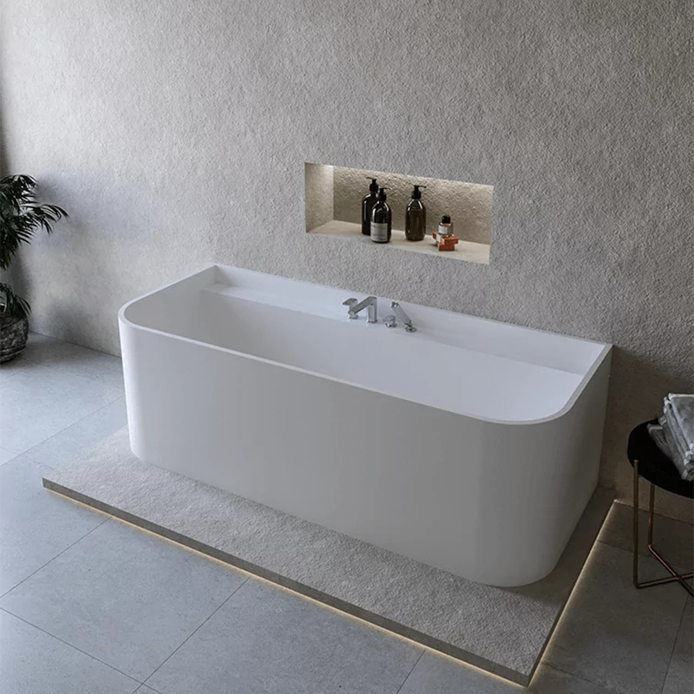 Cristalstone Clasico wanna przyścienna 170x70 cm prostokątna biała UNICOZPRZELEWEM