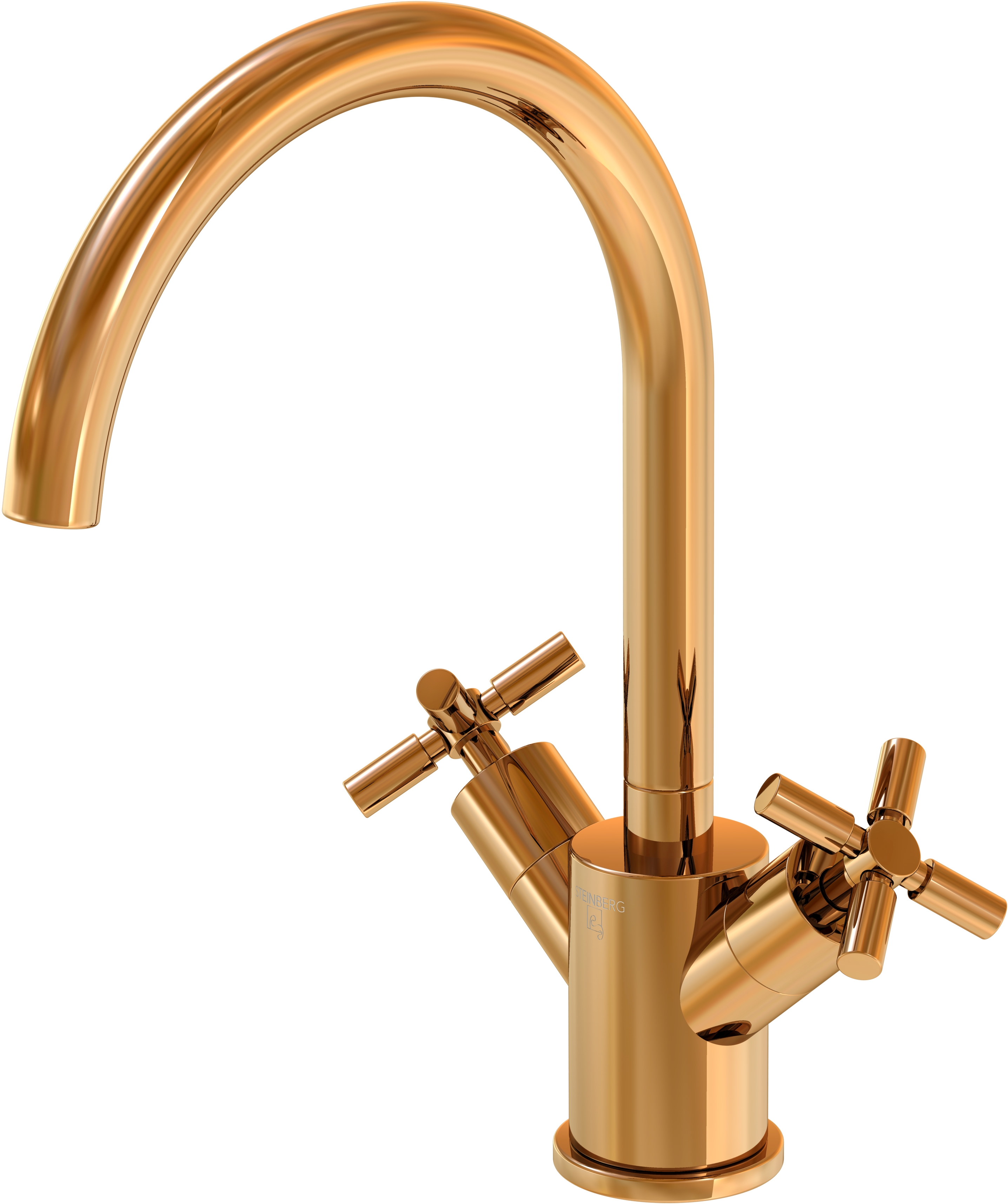 Steinberg 250 bateria umywalkowa stojąca różowe złoto 2501500RG