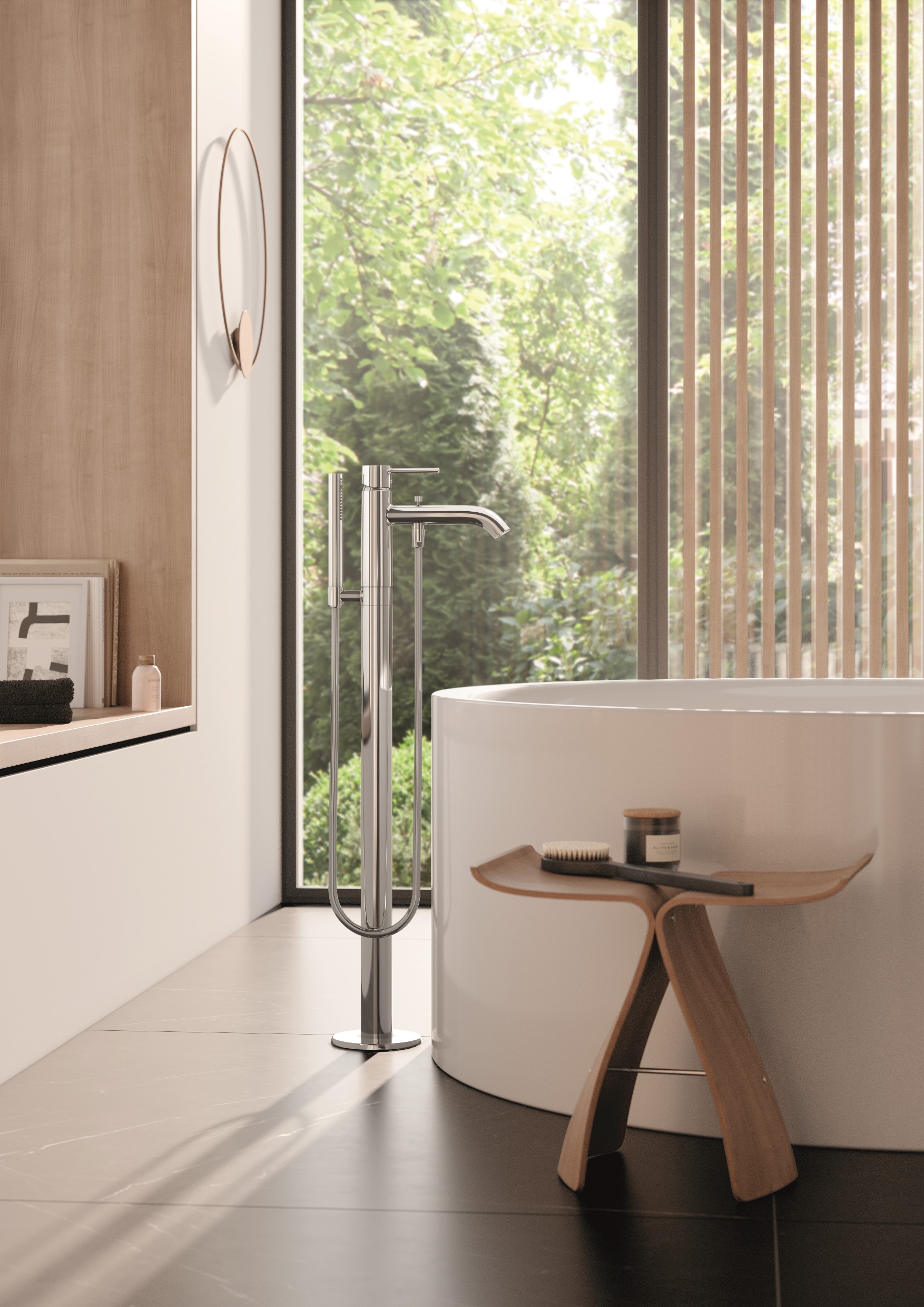 Kludi Bozz bateria wannowo-prysznicowa wolnostojąca chrom 385900576