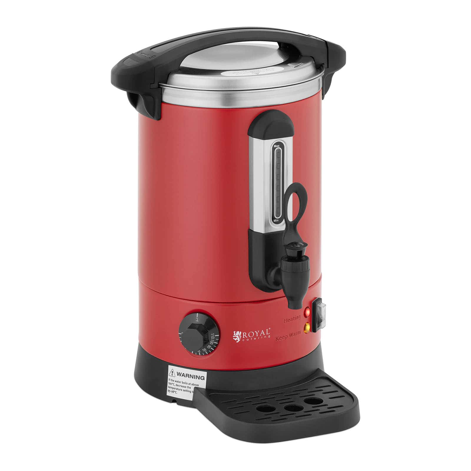 Dwuściankowy warnik do wody, 6,1L, czerwony