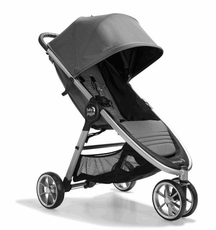 Baby Jogger, City Mini 2 - wózek spacerowy trójkołowy-Stone Grey+ pałąk gratis!!!