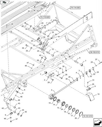 Ramię prawe New Holland TC CX 9813487 CNH