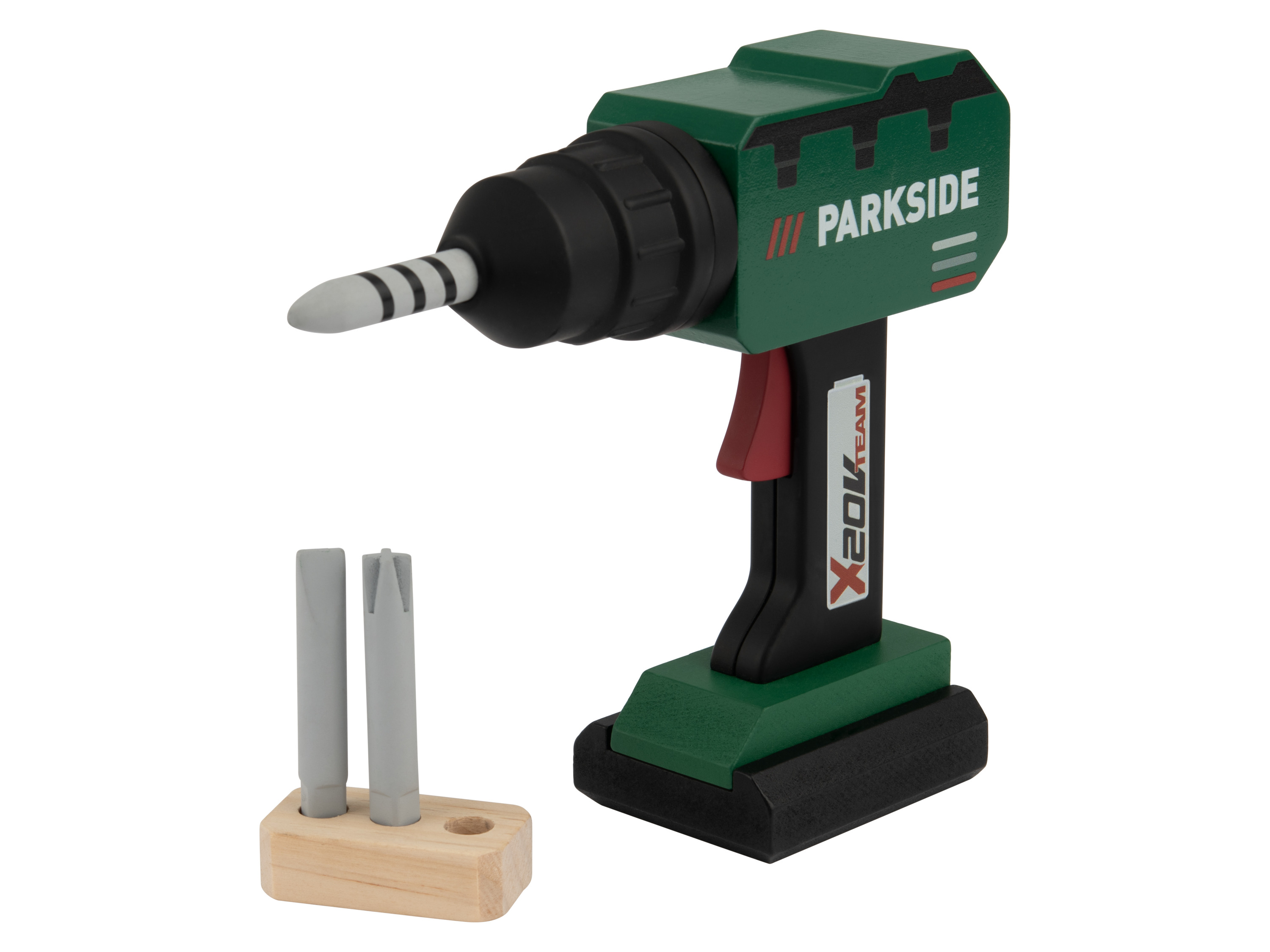 lupilu Drewniane narzędzia do zabawy Wkrętarka akumulatorowa