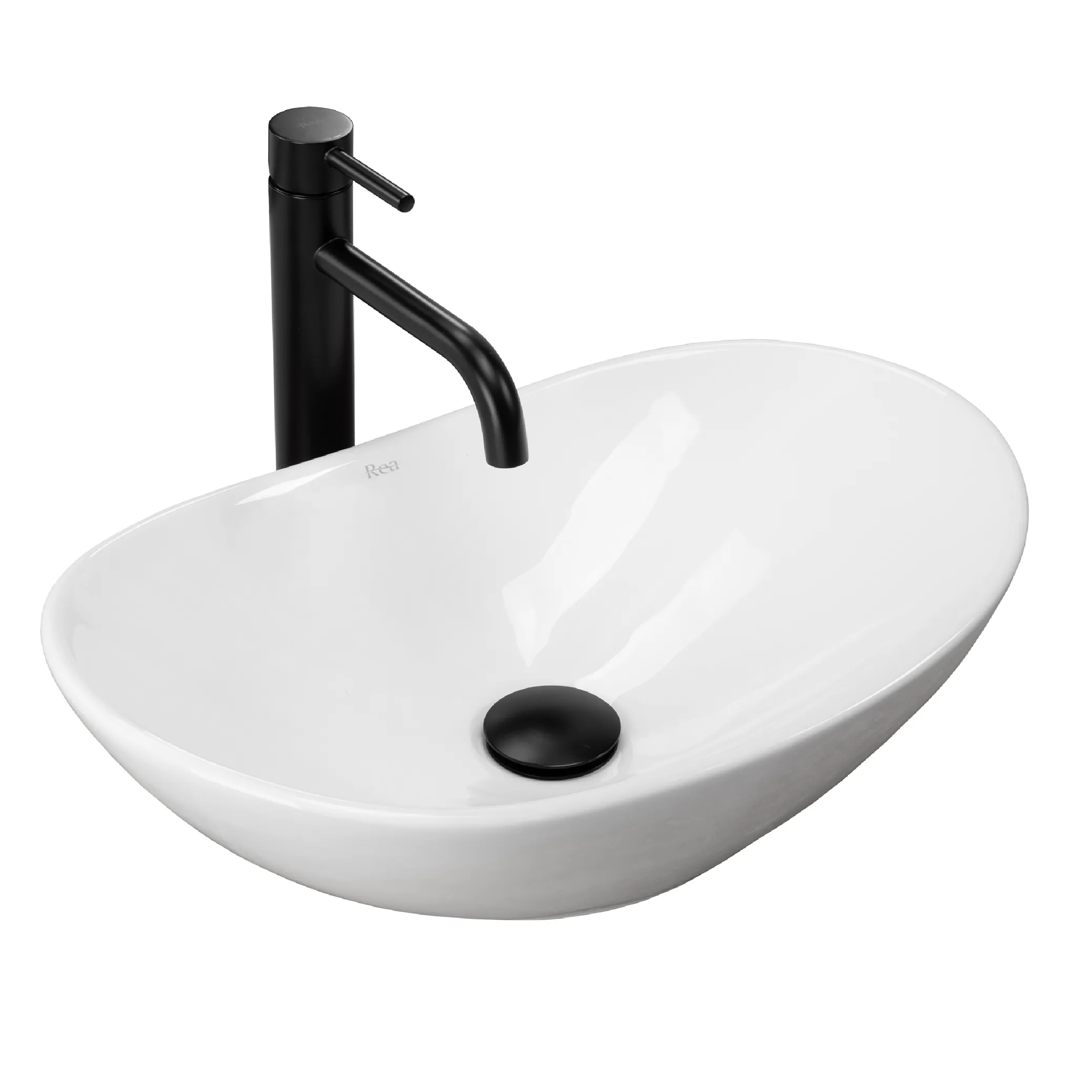 Darmowa Dostawa - Umywalka 48x30.5 cm owalna biały Rea Royal REAU6507