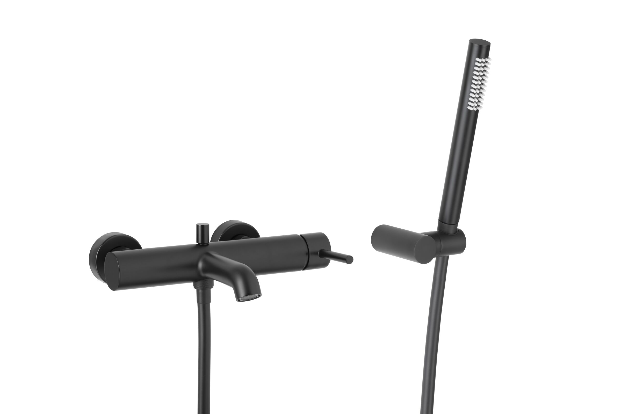 Darmowa Dostawa - Bateria wannowo-prysznicowa ścienna czarny KFA Armatura Moza 503452081