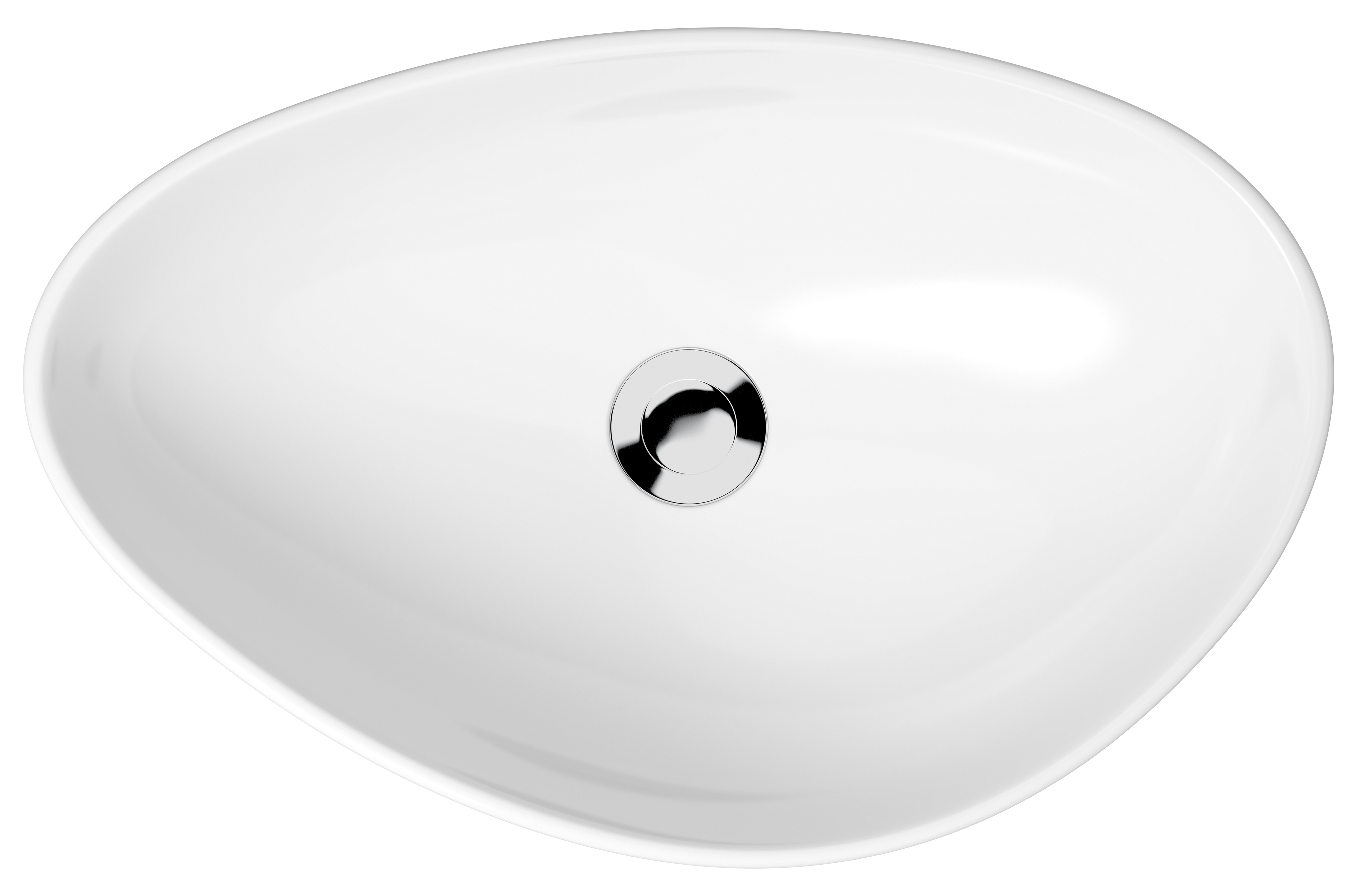 Darmowa Dostawa - Umywalka 56.5x36.5 cm nablatowa biała Cersanit Moduo K116052