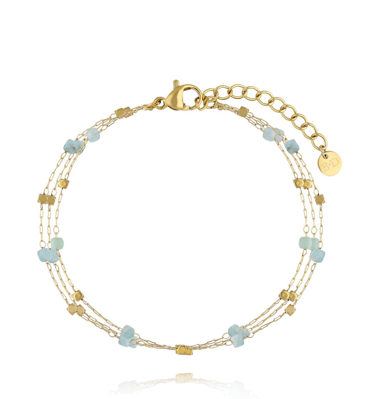 Bransoletka z amazonitami Peruvian - By Dziubeka