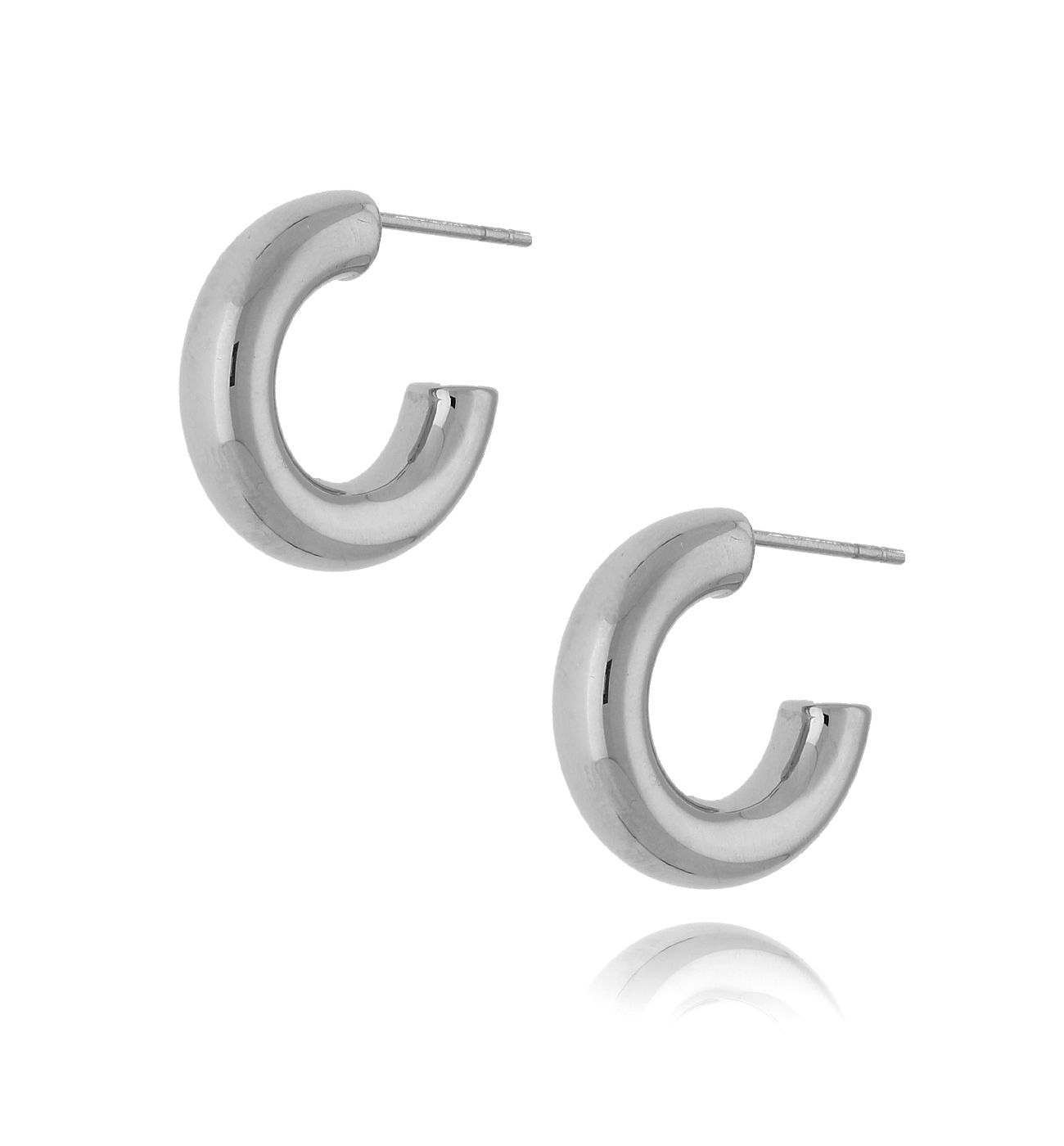 Kolczyki srebrne koła dmuchane KSA0148