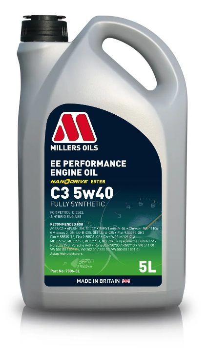 MILLERS EE PERFORMANCE C3 5W40 5L - Petrostar