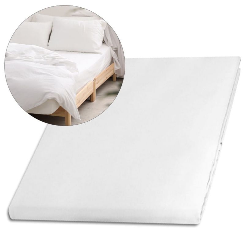 Prześcieradło satynowe bez gumki Darymex 160x220 kolor Biały 1 szt.