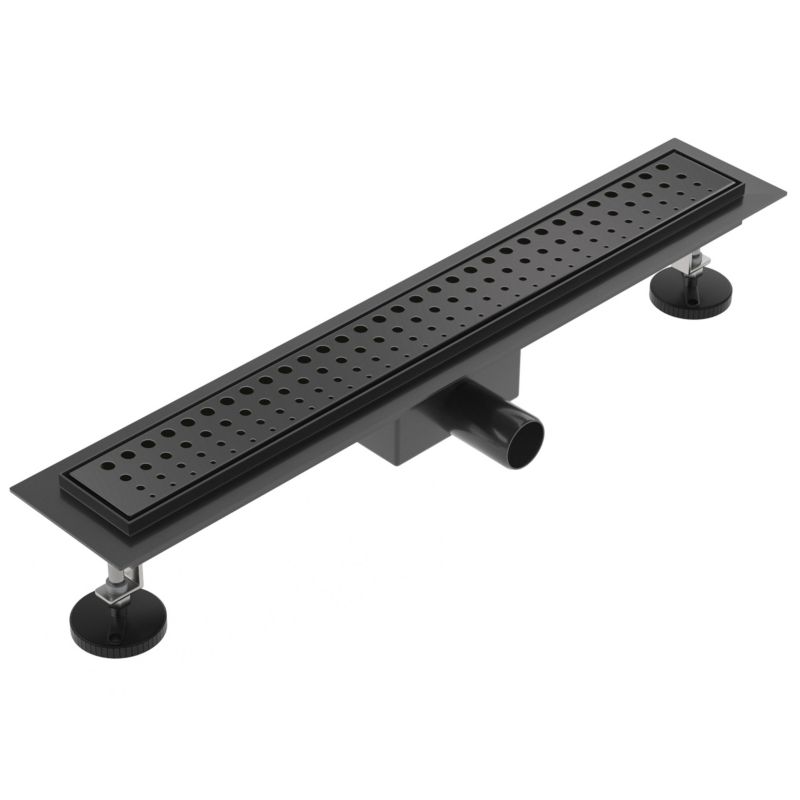 Odpływ liniowy SEVANTE z maskownicą WK110 100 cm czarny FLAT 1szt.