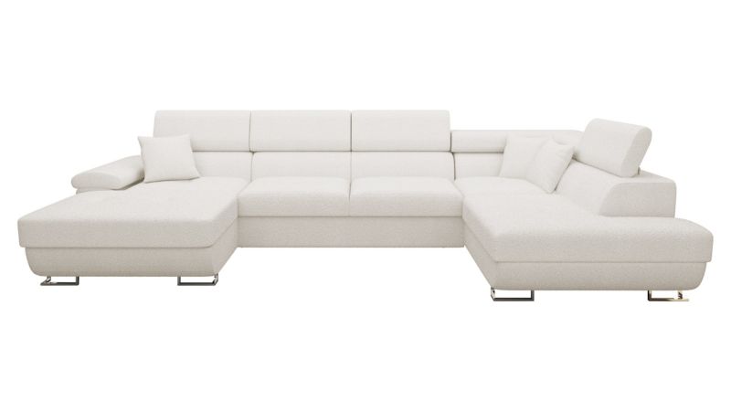 Narożnik z funkcją spania MIRJAN 24 Cotere Bis Premium prawy kremowa bukla 1 szt.