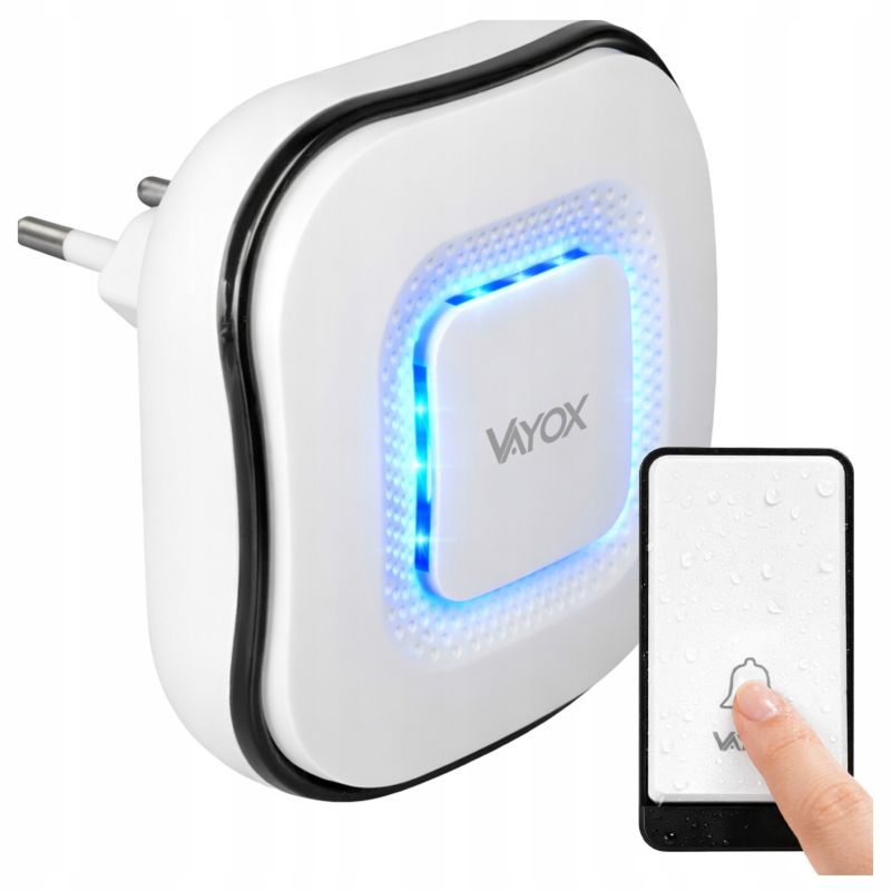 Dzwonek bezprzewodowy Vayox VA0242 kinetyczny bezbateryjny 1 szt.