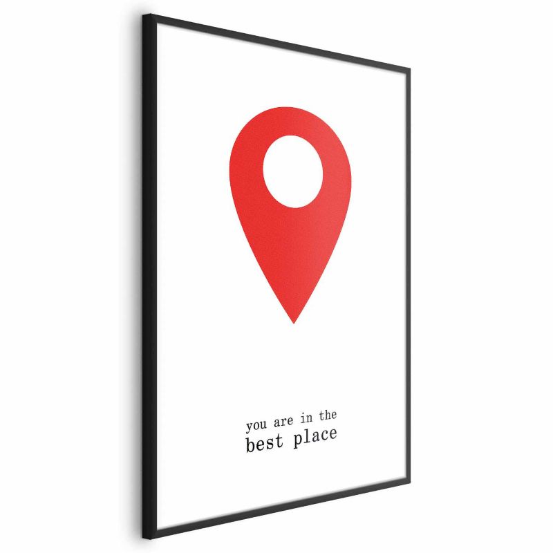 Plakat Artgeist The best place 29,7x42 cm z ramą czarną bez marginesu 1 szt
