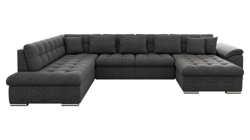 Narożnik z funkcją spania MIRJAN 24 Niko Bis prawy czarna plecionka 1 szt.