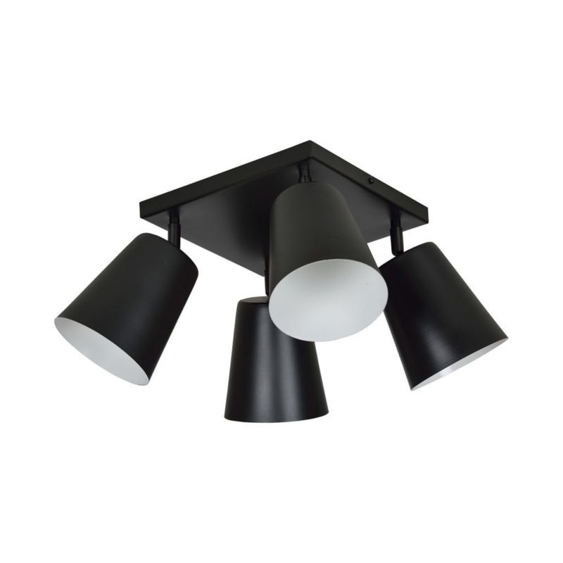 Lampa sufitowa Emibig Prism czarno-biała wym: 30 x 60 x 60 cm 4xE27 x 15W 1 szt.