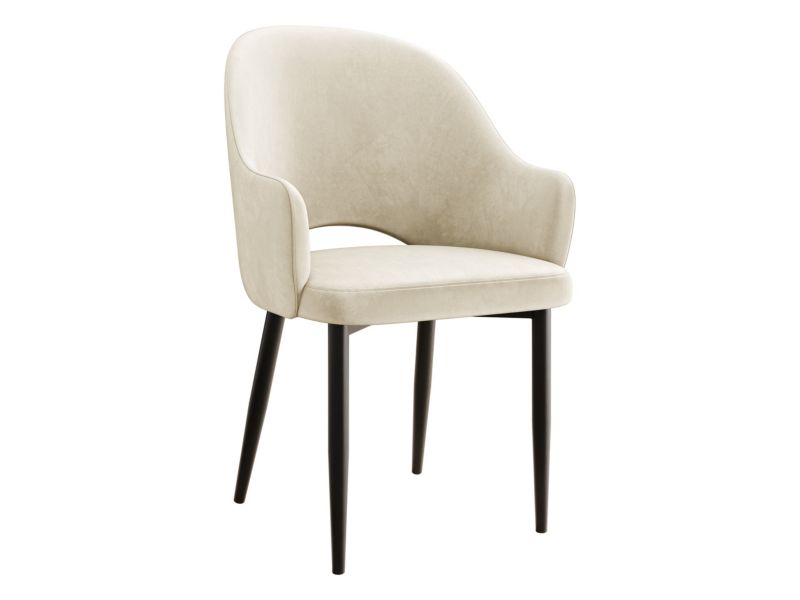 Krzesło MIRJAN 24 tapicerowane Rosa śmietankowy 1 szt.