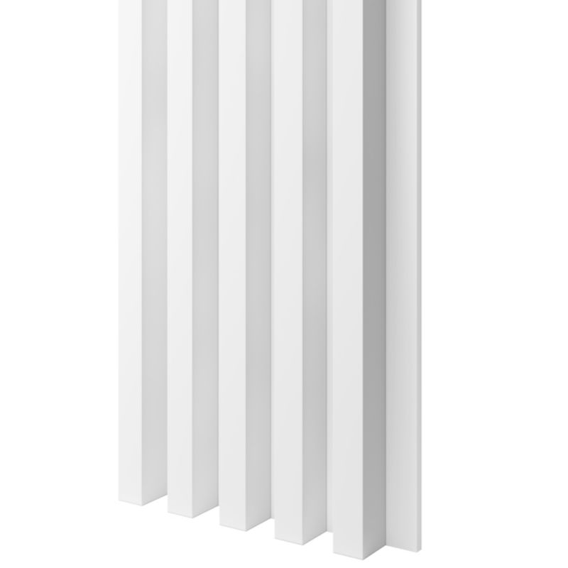 Lamele na białej płycie MDF LAMELE 3D - Biały Mat 1 szt.