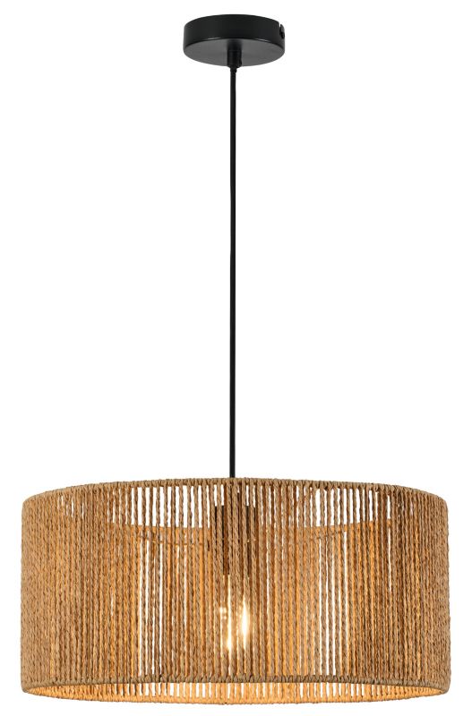 Lampa wisząca Reality Tensa 1-punktowa 40 cm E27 brązowa