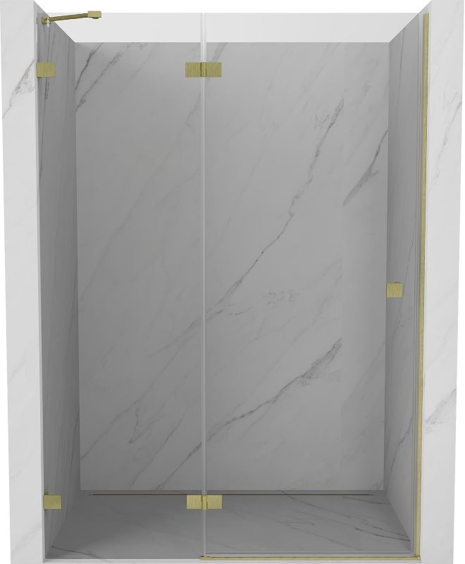 Drzwi prysznicowe Mexen Lunar złoty 140x200 cm 1 szt.
