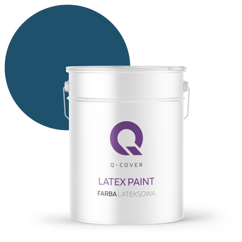 Farba Lateksowa Do Ścian i Sufitów Q-Cover Granatowy H0508 Głęboki Mat 10L