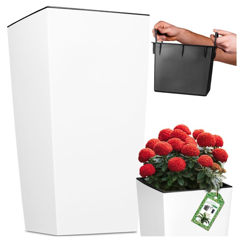 Doniczka Deco4Home donica biała matowa 61cm 1 szt.