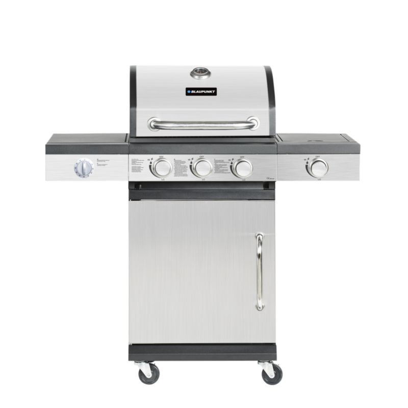 Grill gazowy Blaupunkt 3 palniki 1 palnik boczny żeliwny ruszt GG301 1 szt.