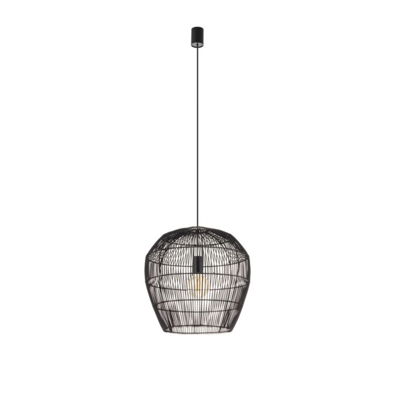 Lampa wisząca Nowodvorski Lighting Haiti S czarna wym: 160 x 43 x 43 cm 1xE27 x 25W 1 szt.