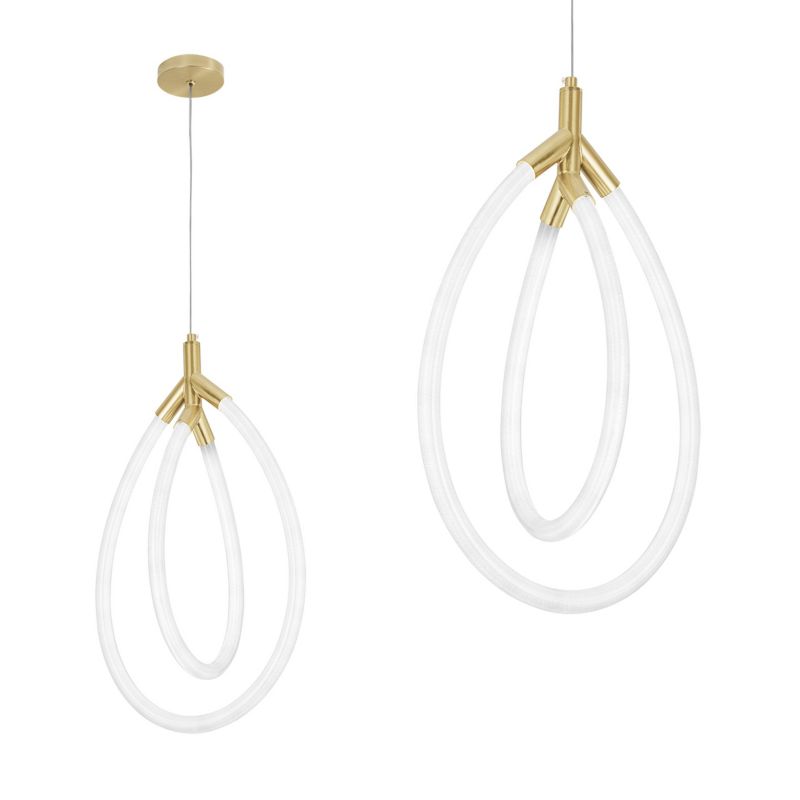 Lampa Sufitowa Wisząca Toolight Led G017-Cp Złoty