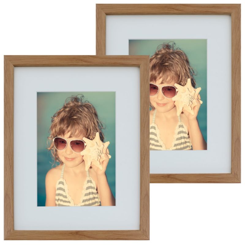 Zestaw ramek BD art Basic 20x25 z passe-partout 13x18 dębowa 2 szt.