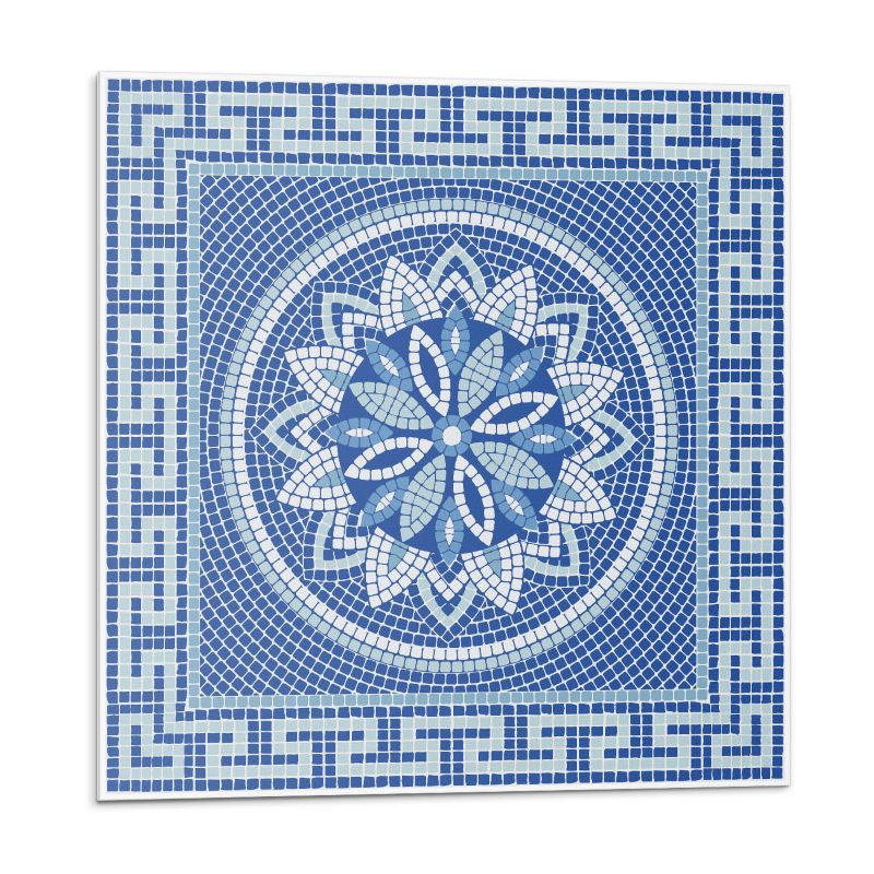 Kafelki samoprzylepne Wallfluent 20x20 cm Wzór mozaiki z motywem kwiatowym 20 szt.