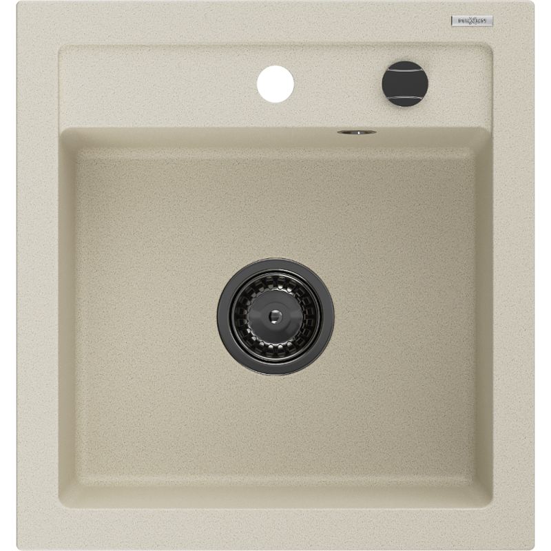 Zlewozmywak wpuszczany Mexen Vito 1-komorowy beżowy 520x490 mm 6503521000-69-B