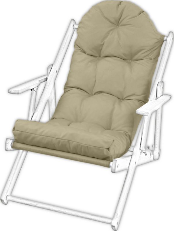 Poduszka na leżak drewniany AMPO granitowy beż 1 szt.