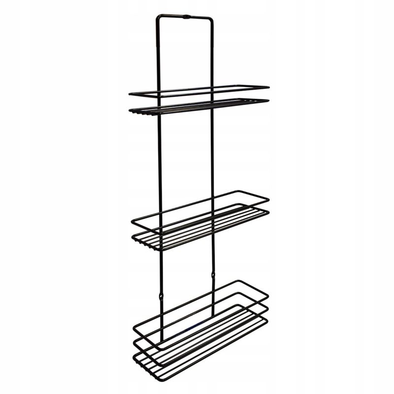Półka łazienkowa Rodeno 3 poziomy czarna 1 szt.