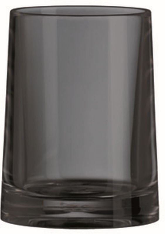 Kubek do mycia zębów Kleine Wolke Pino szary, 250 ml, tworzywo sztuczne, transparentny 1 szt.