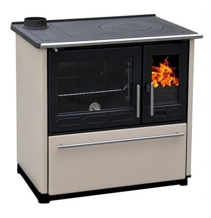 Kuchnia na drewno Plamen GLAS 850 KREM LEWA 8 kW 1 szt.