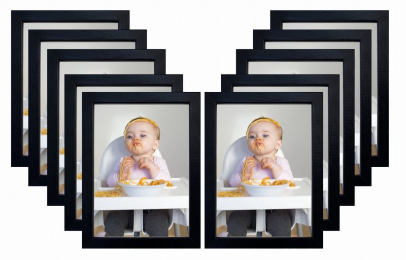 Zestaw ramek BD art 10x15 cm szklane czarne 10 szt.