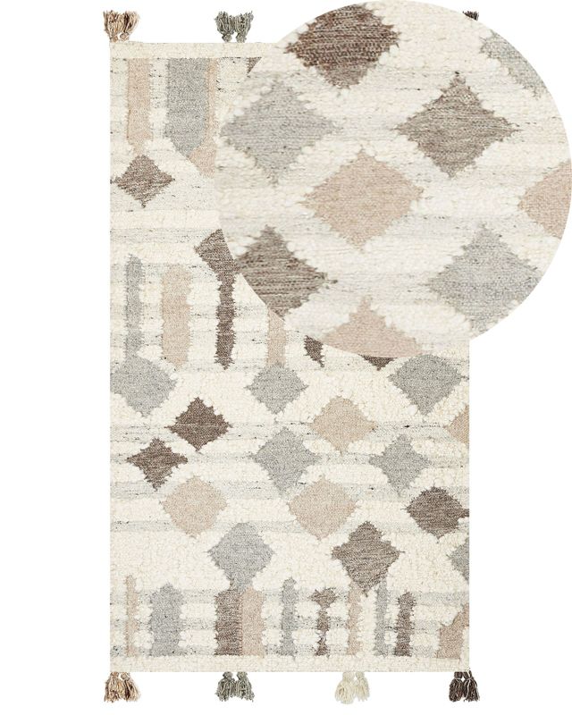 Dywan wełniany kilim 80 x 150 cm wielokolorowy Kaghtsrashen 1 szt.