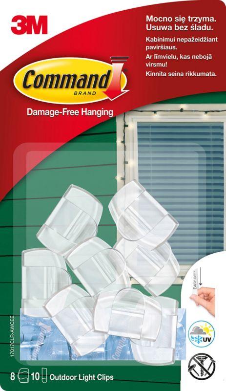 Klips do kabli Command zewnętrzny 8 szt.