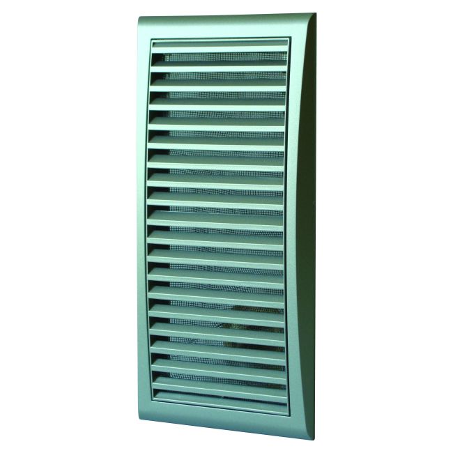 Kratka z siatką Vents srebrna 140 x 300 mm