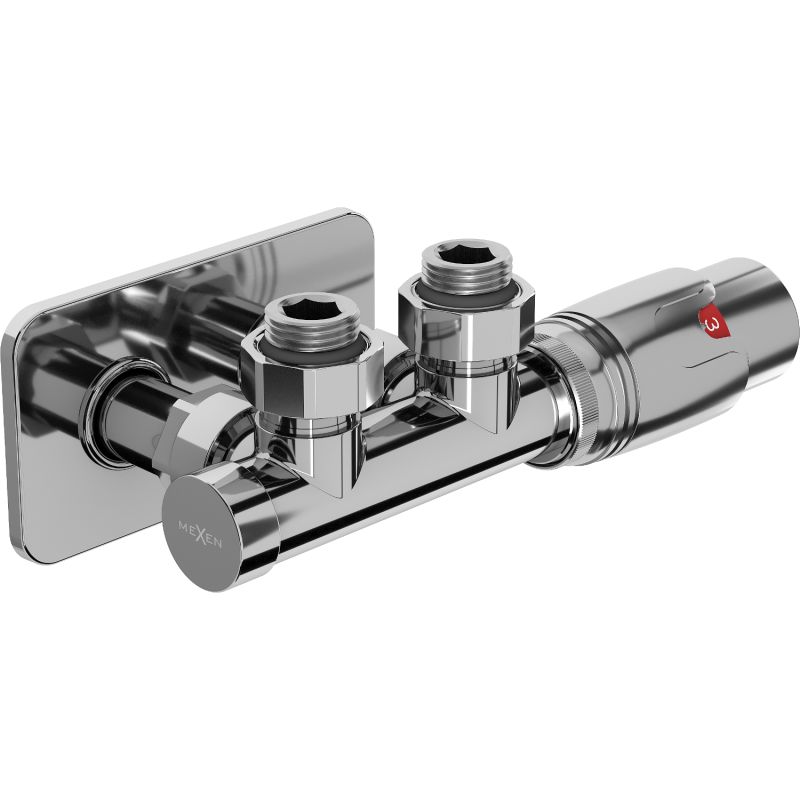 Zestaw termostatyczny kątowy Mexen G00 chrom 1 szt.