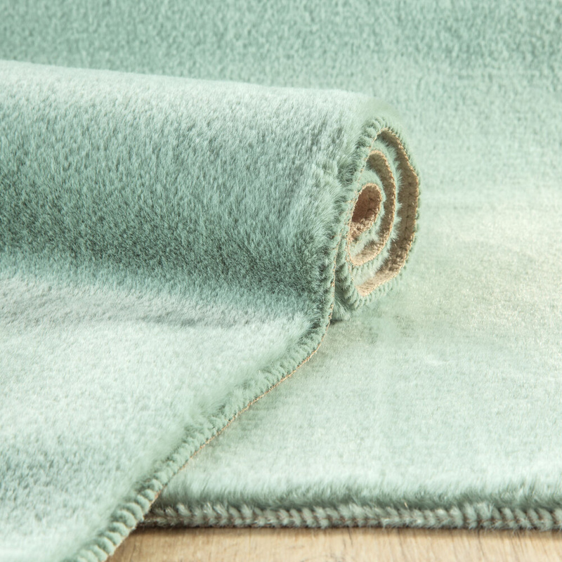 Dywanik łazienkowy 50x70 cm MARINO miętowy futrzany do łazienki