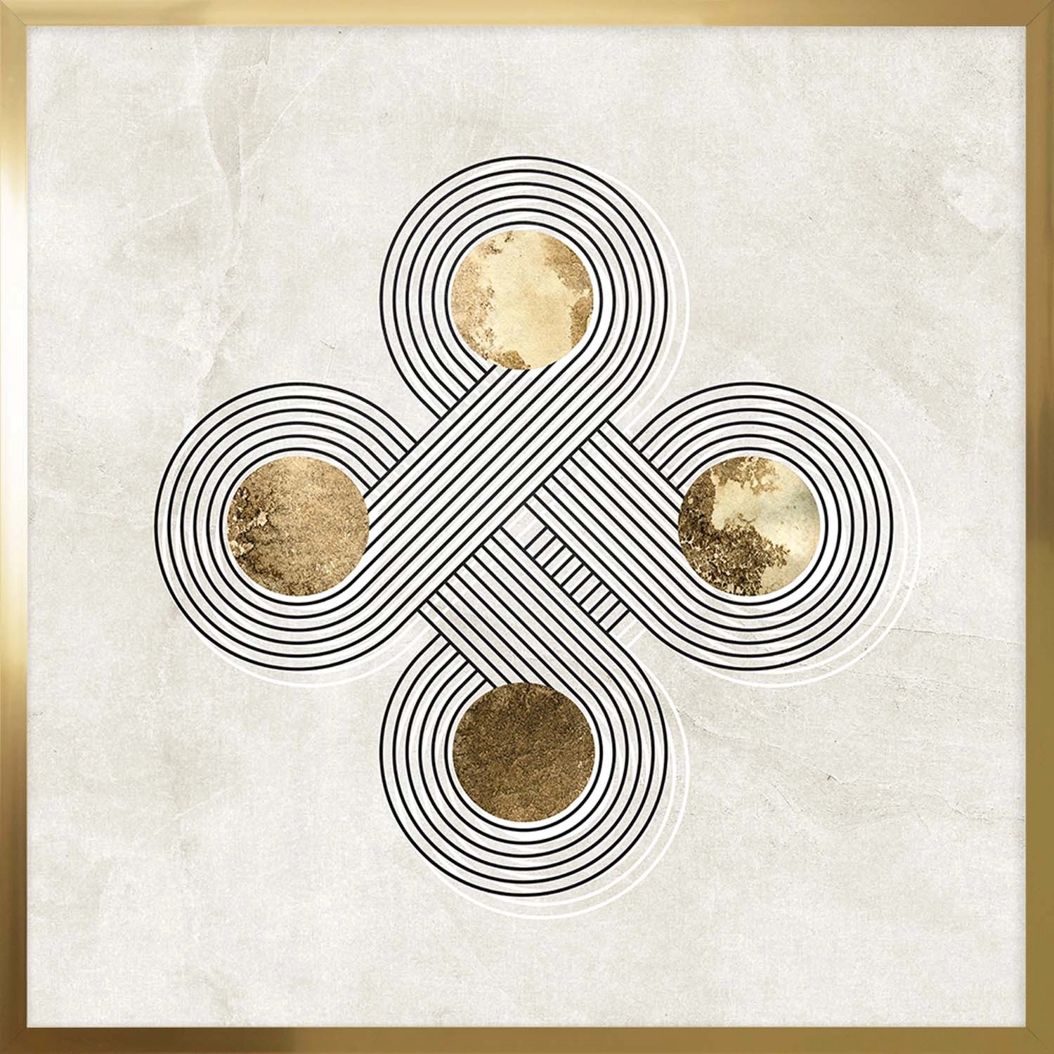 ARS LONGA Obraz CIRCLE FROM LINES no.1 73 x 73 cm