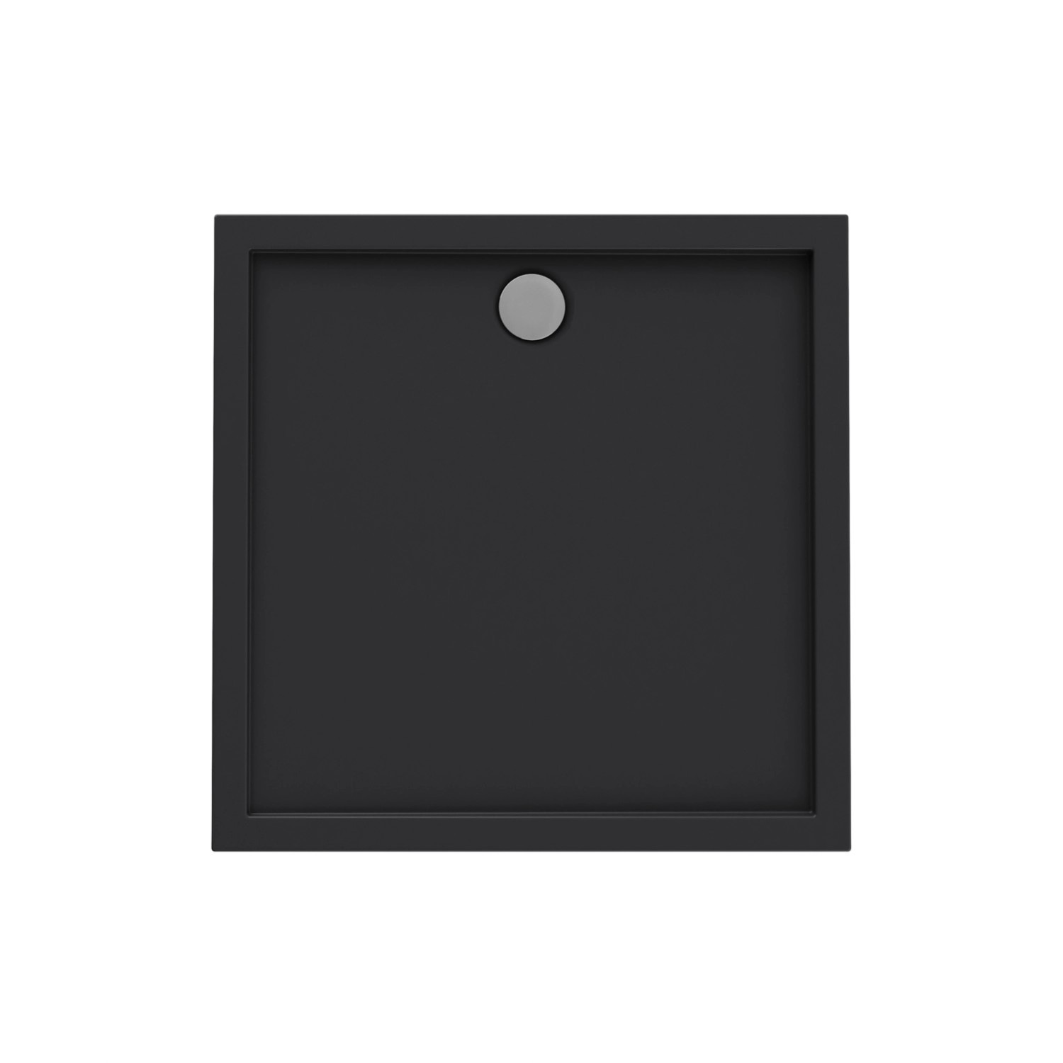 Schedpol Brodzik kwadratowy Larix 90 czarny mat 90x90x4,5