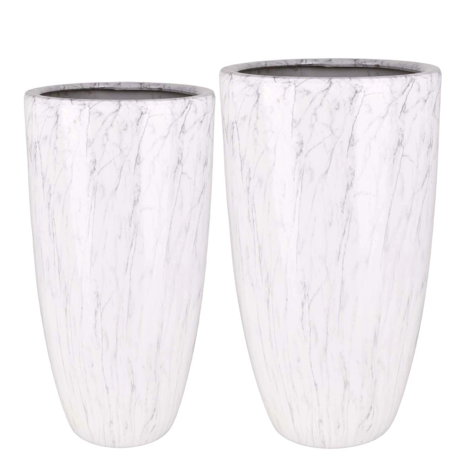 Osłonka Cusco jasny marmur komplet 2 szt.