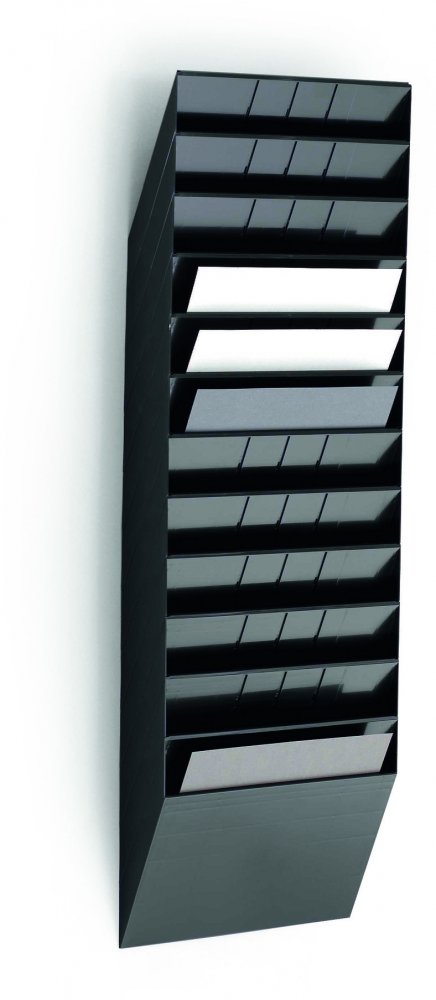 Pojemnik na dokumenty Durable Flexiboxx, poziomy, A4, zestaw 12 sztuk, czarny