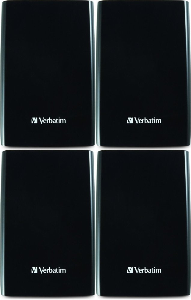 4x Dysk zewnętrzny Verbatim, 1 TB, 2.5", USB 3.0, czarny