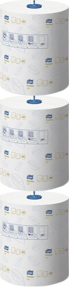 3x Ręcznik papierowy Tork 120016 Matic ekstra, H1, miękki, 2-warstwowy, w roli, 120m, 1 rolka, biały